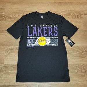NBA LeBron James 23 Los Angeles Lakers Tee Shirt VTM5418F Men's Size Small New